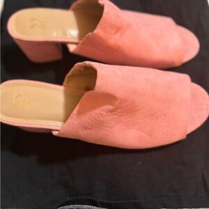 New York & Company Pink Mules size 10